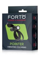 Forto Pointer Vibrierender Penisring Schwarz