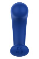Forto Vibrierender Analplug mit Fernbedienung Blau