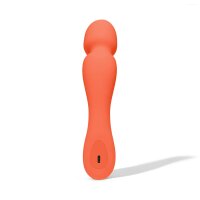 Dame Min Mini Wand Vibrator Orange