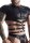 Wetlook Mens Strappy T-Shirt Black XXL
