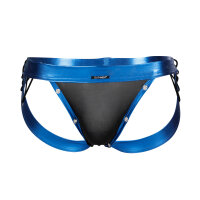 CUT4MEN - Desire Jockstrap BlueLeatherette M