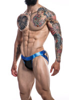 CUT4MEN - Desire Jockstrap BlueLeatherette M