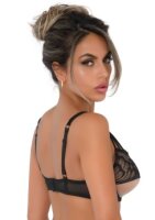 Unlined bra with faux underbust 75C