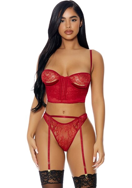 Forplay Peek Inside Dessous Set rot M