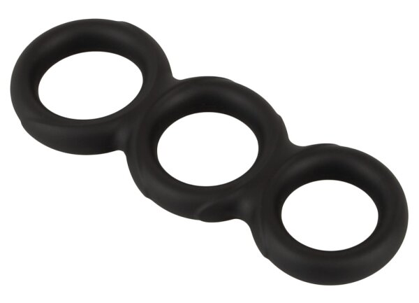 Erecto Dreifacher Penisring Schwarz &Oslash; 2,6-3,1 cm