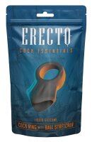 Erecto Penisring mit Hodenstretcher Schwarz &Oslash; 2,6-3 cm