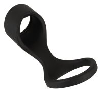 Erecto Penissleeve mit Hodenring Schwarz &Oslash; 3-4,2 cm