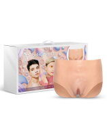 BODYMATCH Bennie Vagina and Anus Panties Beige Gr&ouml;&szlig;e S