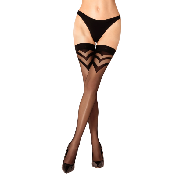 Ballerina Black Secret exclusive hold-up stockings 20 denier black L-XL