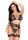 Leg Avenue 3-Piece Dotted Net Bra Set Black One Size