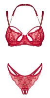 Obsessive Matildea BH-Set mit Riostring Rot L/XL