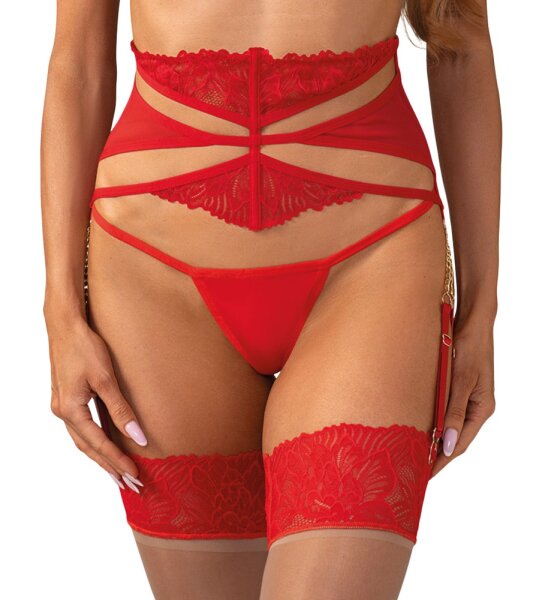 Obsessive Matildea Strapsg&uuml;rtel Rot S/M
