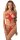 Obsessive Matildea Ouvert Body Red L/XL