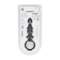 Levelz Ribbed Silicone Anal Probe with Loop