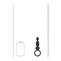 Levelz Ribbed Silicone Anal Probe with Loop