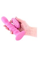 NS Novelties Colours Ribbed Vibrating Dildo