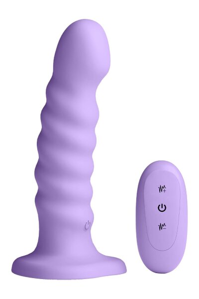 NS Novelties Colours Ribbed Vibrating Dildo