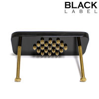 Black Label Acrylic Ball Butcher mit Spikes Schwarz Gold