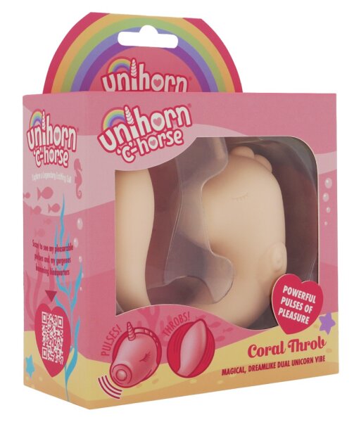 Unihorn C-Horse Coral Throb Dual Vibrator