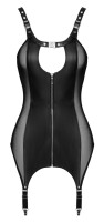 ZADO Lamb Nappa Suspender Dress with Powernet Inserts 2XL