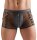 Svenjoyment Netz-Pants mit Wetlook und Ketten Schwarz M
