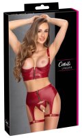Cottelli Collection Ouvert-Set Bordeaux mit...