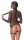 You2Toys Fishnet Suspender Dress Set with Hood and Flogger M