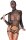 You2Toys Fishnet Suspender Dress Set with Hood and Flogger XL