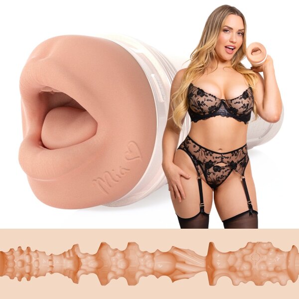 FLESHLIGHT Mia Malkova Headshot Mouth Masturbator