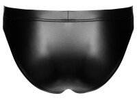 Svenjoyment Wetlook Briefs with Mesh Inserts Black L