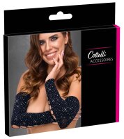 Cottelli Collection Armstulpen mit Glitzersteinen Schwarz...