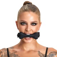 You2Toys Bad Kitty Bone Gag with Head Strap Black