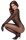 Cottelli Collection Fishnet Catsuit with Gloves Black S-L