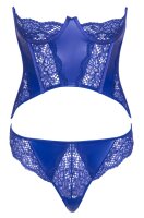 Cottelli Collection Busenfreie Kurz-Corsage mit Riostring M Royalblau