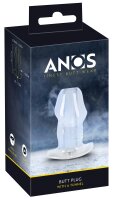 ANOS Anal Plug with Tunnel Transparent 10.2 cm
