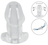 ANOS Anal Plug with Tunnel Transparent 10.2 cm