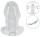 ANOS Anal Plug with Tunnel Transparent 10.2 cm