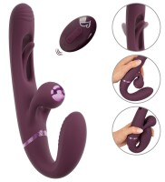 You2Toys Javida Strapless Strap-On Doppelvibrator mit Flicking Tongue und Fernbedienung