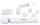 Le Wand Classique Cordless Rechargeabl Wand Massager White