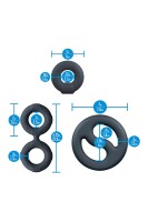 Blush Performance Plus Throttle Cockring Set Schwarz