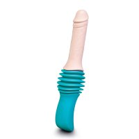 B-Vibe Thrusting Dildo Machine T&uuml;rkis