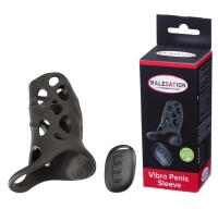 Malesation Vibro Penis Sleeve Black