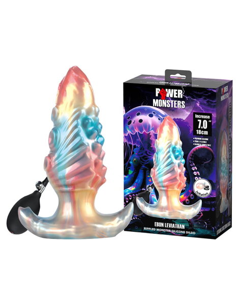 Power Monsters Ebon Leviathan Aufblasbarer Analplug 18 cm Mehrfarbig