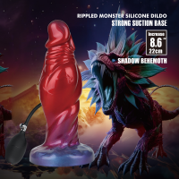 Power Monsters Shadow Behemoth Aufblasbarer Monster Dildo 22 cm Mehrfarbig