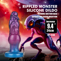 Power Monsters Rift Titan Aufblasbarer Monster Dildo 24 cm Mehrfarbig
