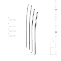Sinner Gear Pack of 4 Urethral Rods Silver