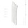 Sinner Gear Pack of 4 Urethral Rods Silver