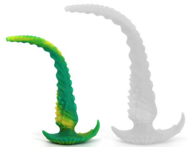Deepleasure Silikon Dildo mit Reliefstruktur 33 cm
