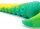 Deepleasure Silikon Dildo mit Reliefstruktur 33 cm