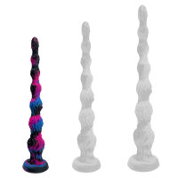Deepleasure Silikon Dildo mit Saugnapf Glitzer Rosa Blau...